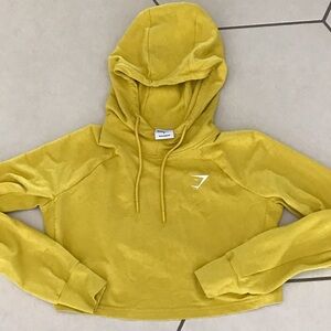 Gymshark Mustard Hoodie Crop Top